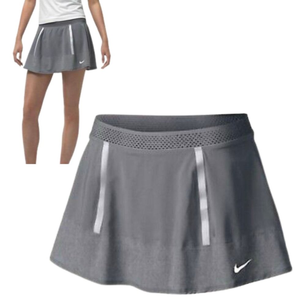 Nike Premier Maria Sharapova Grey Tennis Reflective Skirt Skort
